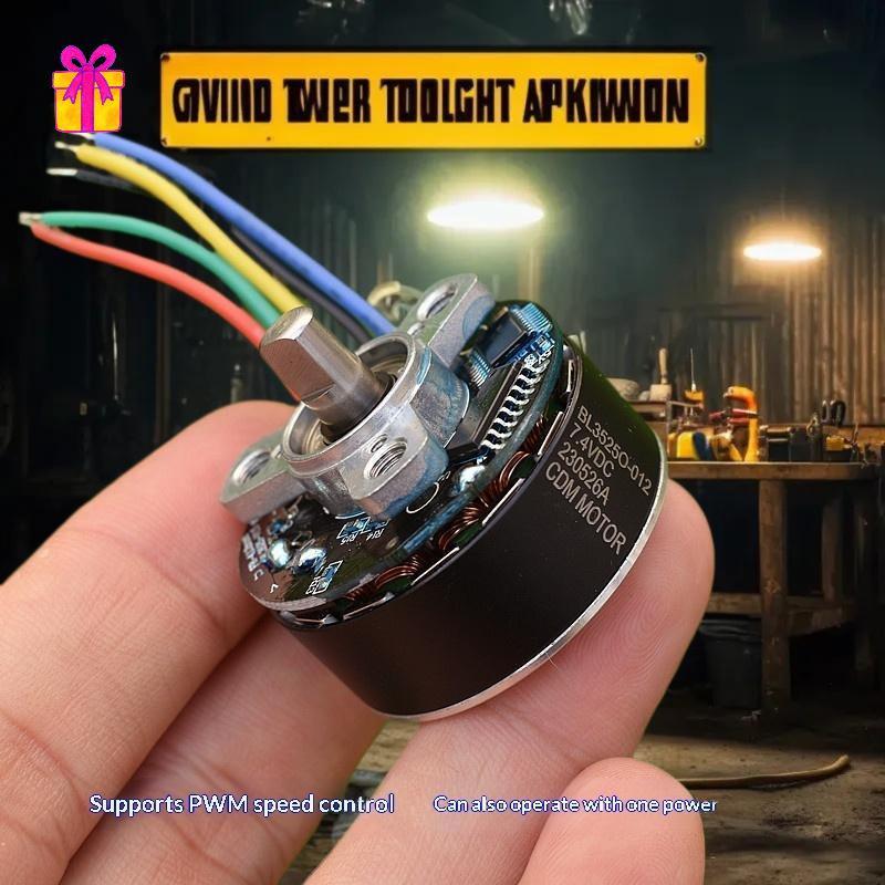 [INTH] 1 Unidade De Motor Sem Escova BLDC De 35 Mm Com Elétrico De Driver BL3525O DC7.4V 3200RPM Grande Torque Forte Vel