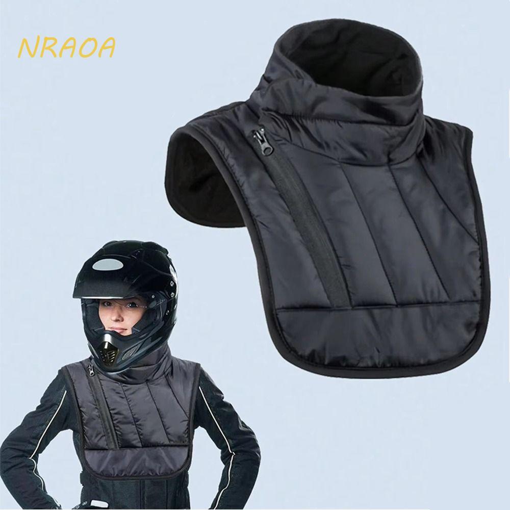 Aquecedor De Pescoço Para Motocicleta De Inverno NRAOA , Colete De Ombro Curto/Longo Ajustável , Protetor De Peito Quent