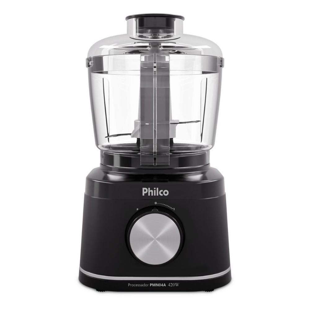 Processador de Alimentos 1 Velocidade + Pulsar 420W Philco PMN04A Preto