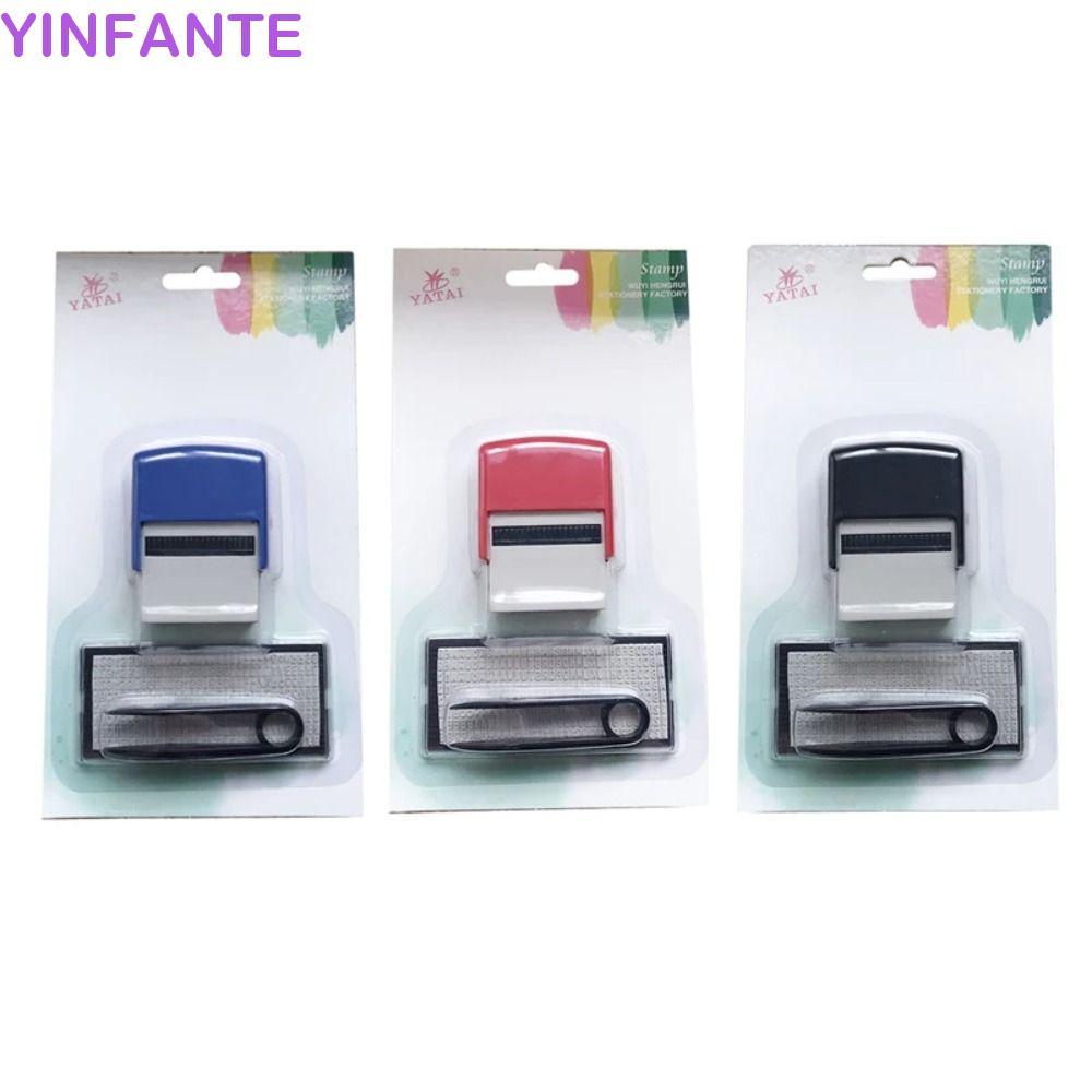 YINFANTEWN Carimbo Personalizado , Kit De DIY De Endereço Comercial Com Número Do Alfabeto , Pinça