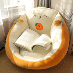 Almofada no chão pessoas preguiçosas sentado cais Tatami Futon quarto japonês casa varanda Bay janela piso almofada maci