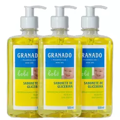 Kit Granado Bebê Glicerina Tradicional - Sabonete Líquido (3 Unidades)