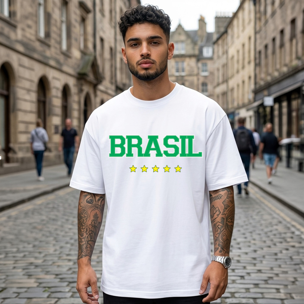 Camiseta Do Brasil Para Copa 2026 Homem Masculino Seleção