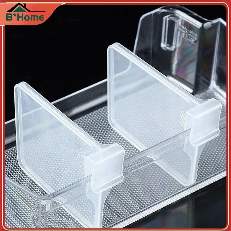 BHTH 10 Pcs Placa Divisória De Geladeira Armazenamento Divisor De Plástico Retrátil Tala Ajustável Garrafa De Cozinha Po