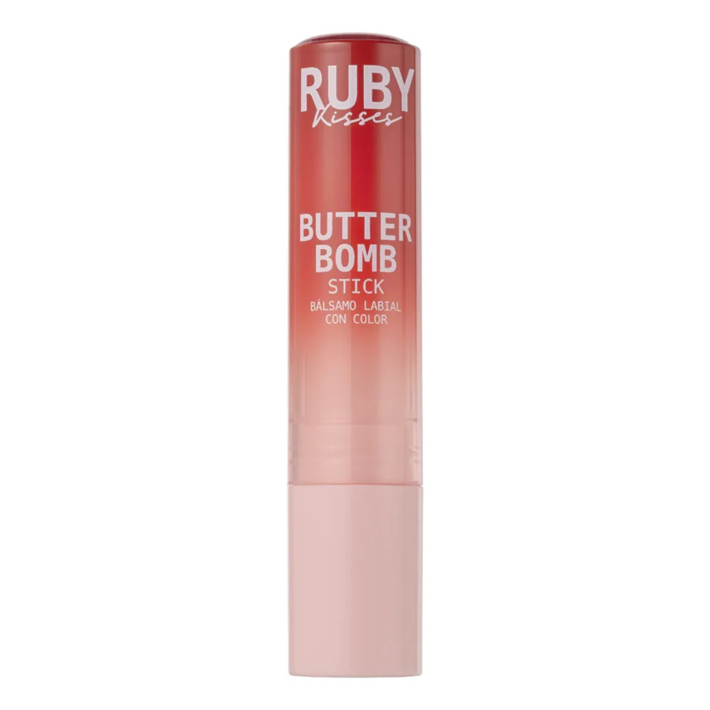 GLOSS EM BASTÃO STICK BUTTER BOMB MACARON RUBY KISSES