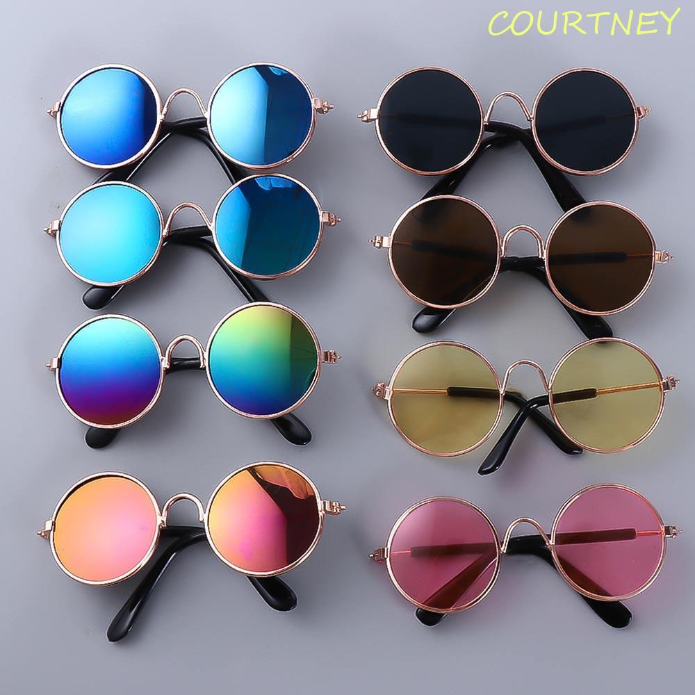 COURTNEY Óculos De Sol Moda Vintage Gato Acessórios Para Pequeno Cão Decoração Reflexão Fotos Adereços