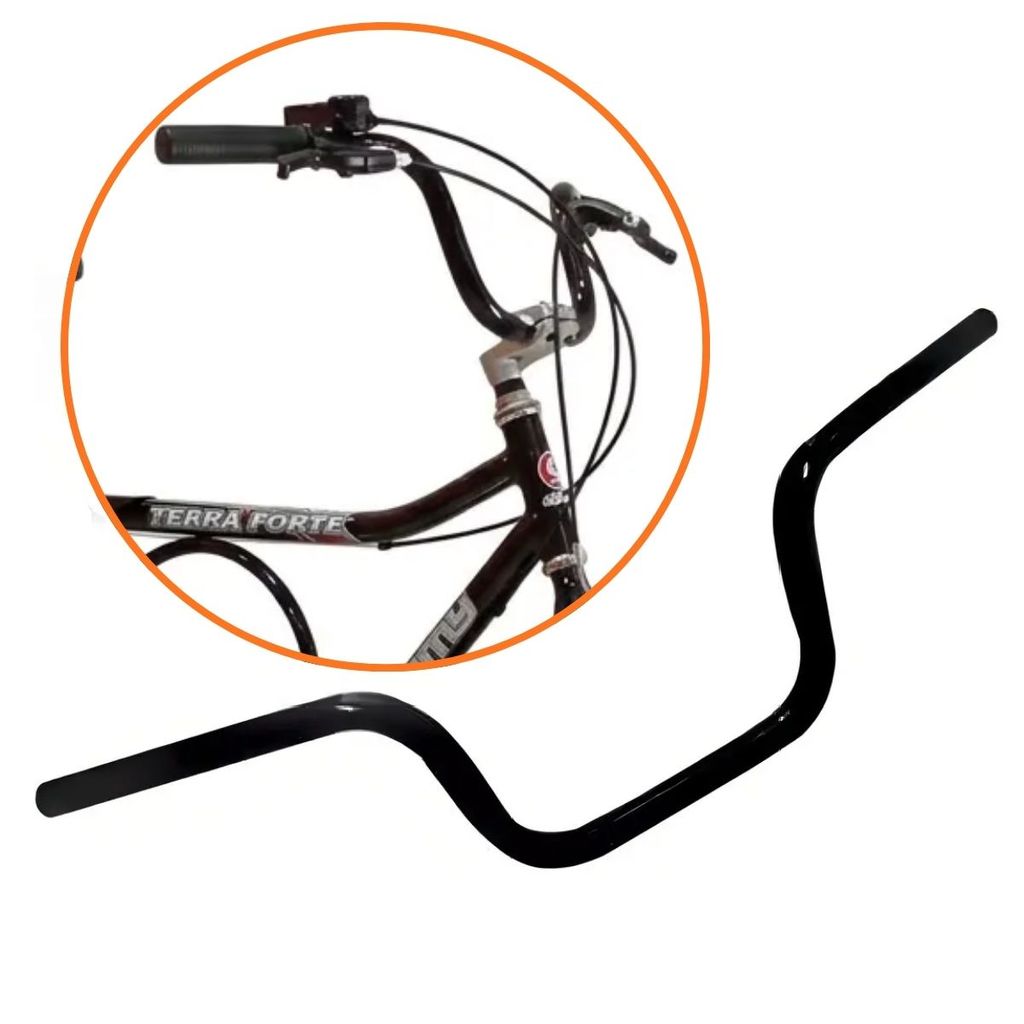 Guidão Para Bicicleta Tipo Moto Cg Titan Bike Alto Retrô CG 150