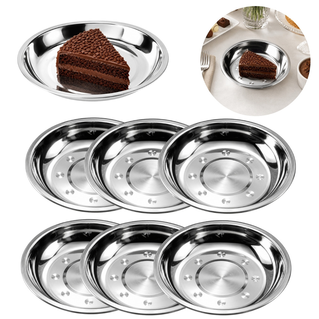 Kit 6 Saladeiras Inox 15,3cm Utilidades Cozinha