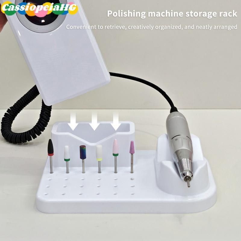 (Cassiopeiahg) Máquina De Perfuração De Unhas Suporte De Bits Display Para Treinamento Acessórios Arte Em Ferramentas De