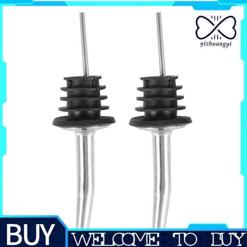 2pcs Derramador De Licor De Aço Inoxidável Com Rolha De Borracha