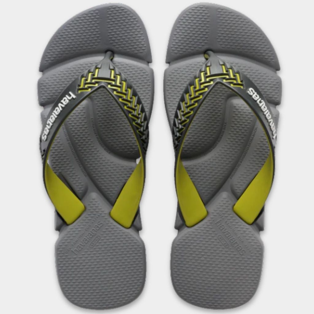 Chinelo Havaianas Power 2.0 Masculino - Cinza e Verde