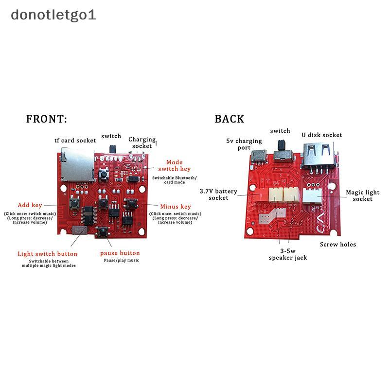 Módulo De Alto-Falante Eletrônico Sem Fio DON PCB Com Amplificador Mp3 Decodificador Rádio FM Placa De Circuito De Áudio