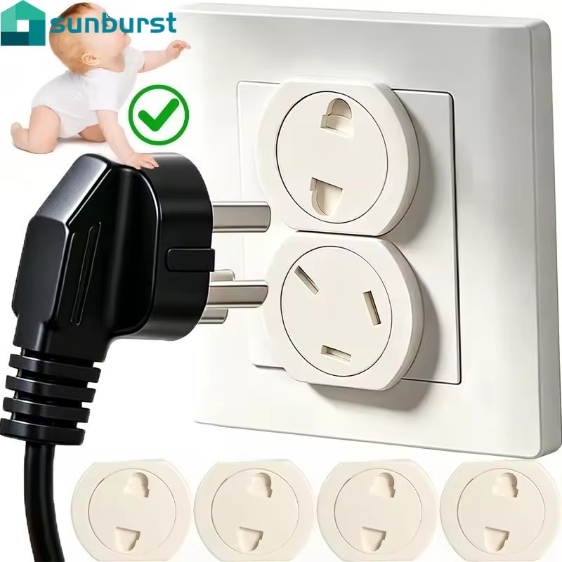 [Home] 2/4 Unidades De Plugues De Soquete De Proteção De Interruptor De 2/3 Furos-Tampa Tomada De Energia-Protetor De Ch