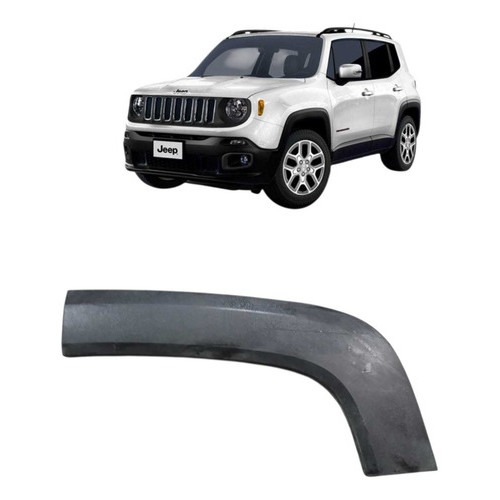 Moldura Paralama Traseira Esquerdo Jeep Renegade 735578405 Preto