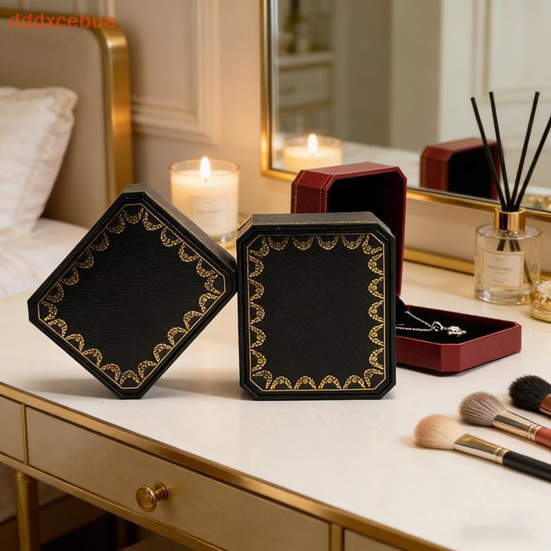 [dddxcebua] Veludo Nelace Pingente Display Caixa Armazenamento Caso Clássico Vintage Elegante Suporte Forrado Para Prese
