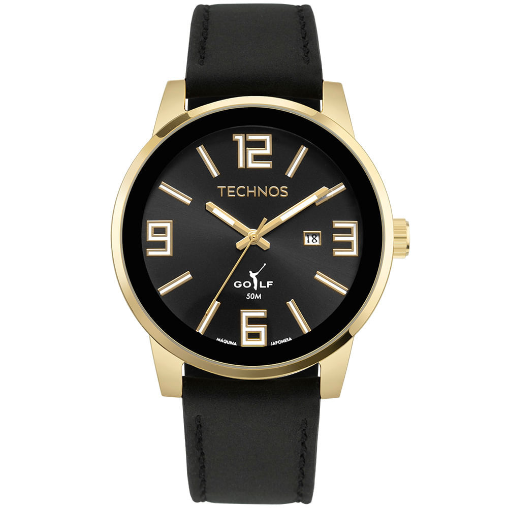 Relógio Technos Masculino Golf Dourado - 2115MWUS/0P