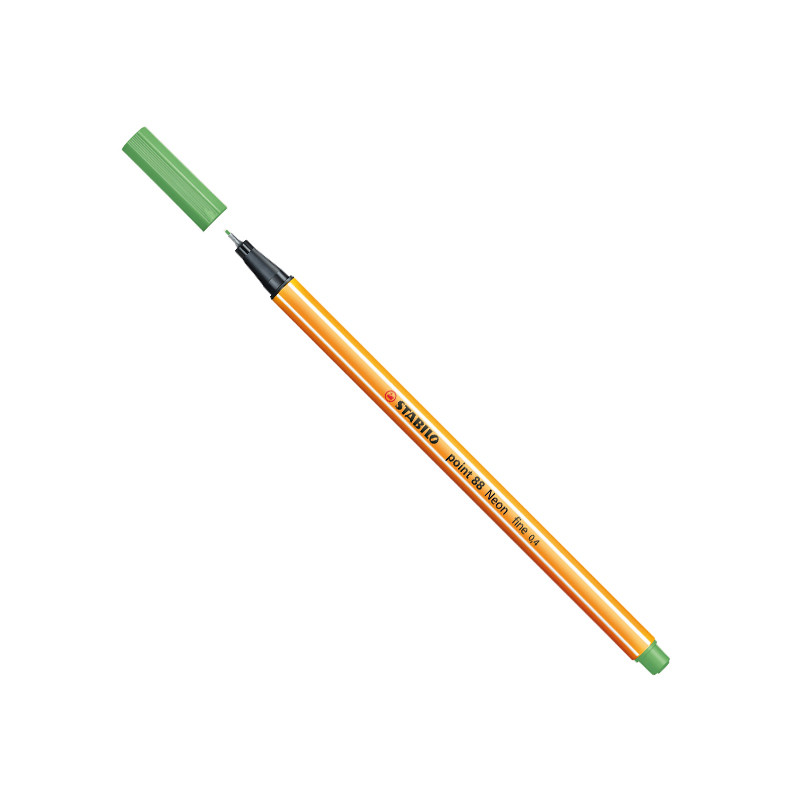 Caneta hidrográfica Fine Point 88/033 Verde Neon Stabilo