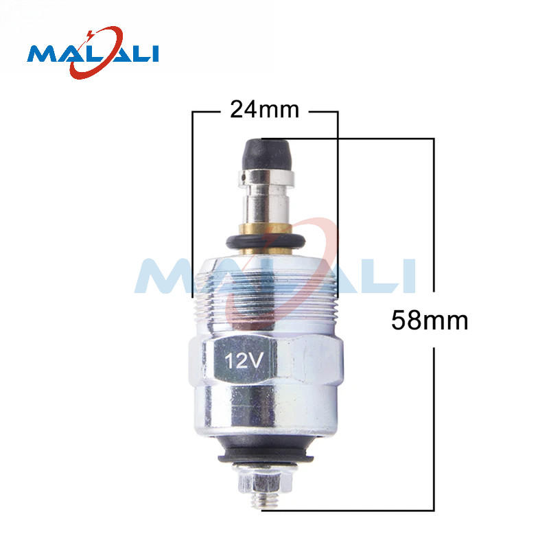 Malali 12V 24V Bomba De Óleo Do Motor Diesel Válvula Solenóide Conjunto Da Injeção De Combustível Peças Gerador De Valor
