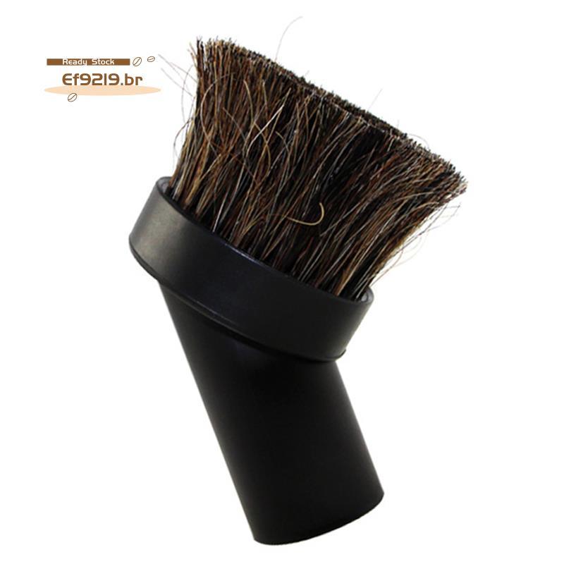 [Oferta Especial E] Escova De Pó Redonda De 32 Mm , Substituição De Acessório De Aspirador De Cabelo De Cavalo Preto