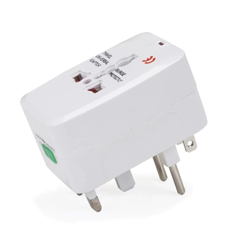 Kit 2 Adaptador Tomada Universal Para Viagens Internacional Funciona Em +150 Países Argentina, Chile