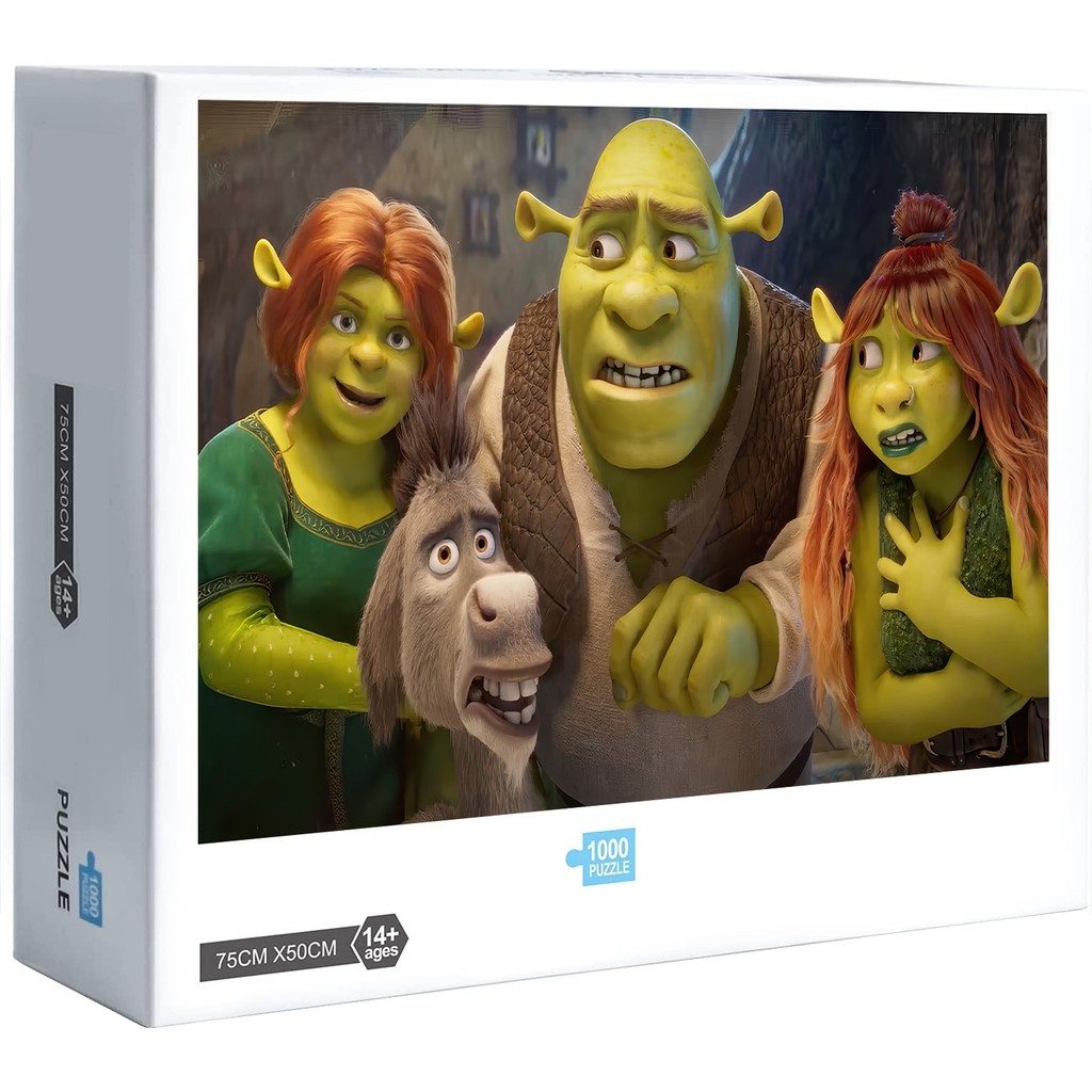 Shrek 5 Princesa Fiona Burro Quebra-Cabeça 300 500 1000 Peças Decoração Para Casa Jogo Presente