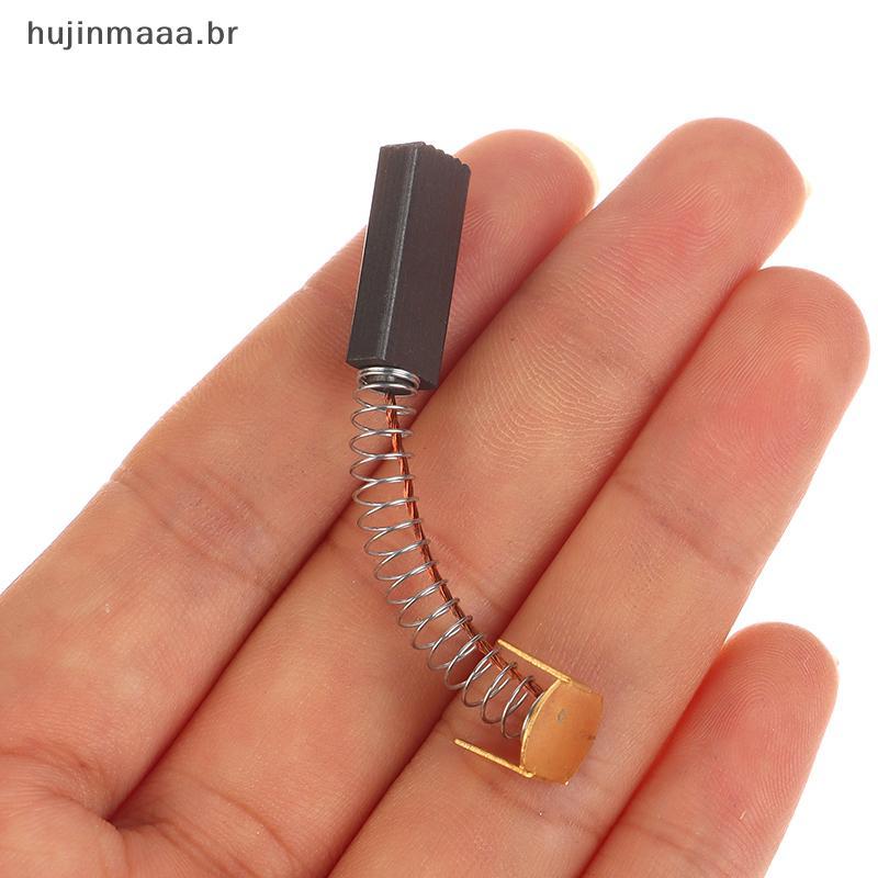huj 10 Peças 4 * 8 * 18mm Motor Escova De Carbono Máquina De Selagem Centrífuga Acessórios De Ferramenta Elétrica br