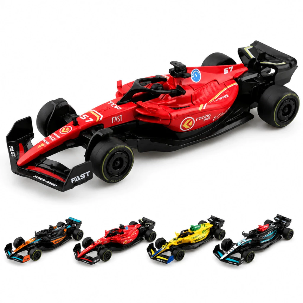 Carrinho Formula 1 Miniatura Metal Fricção Colecionavel Menino Brinquedo Corrida Racing Speed F1 — imagem 1