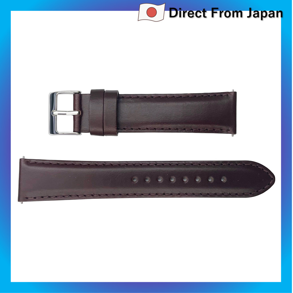 [Relógio Seiko] Pulseira de substituição para relógio Seiko, produto genuíno, couro bovino estilo Cordovan, peça cortada