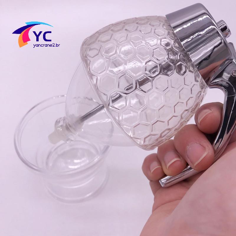 YCBR Copo De Xarope De Suco Dispensador De Gotejamento De Abelha Chaleira Pote De Armazenamento De Recipiente De Mel .