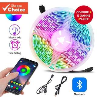 Fita LED USB RGB-SMD 5050/2835 Flexível Para Decoração De Quarto E