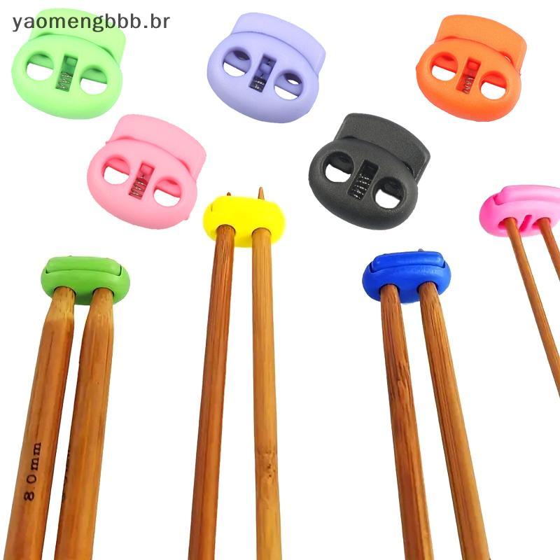 [yaobb] 5 Peças De Agulha De Tricô Rolha Mola Protetor De Ponta Colorido Suprimentos E Crochê Acessórios COD