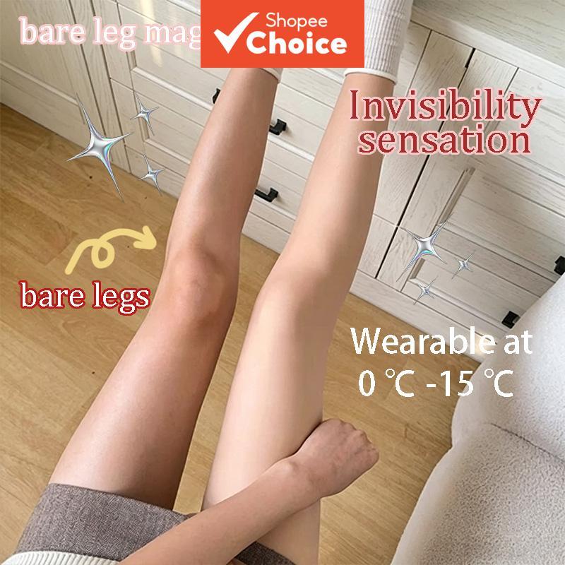 Meias-Calças Forradas de Lã 200 g - Meias-Calças Térmicas Sheer Plus Size - Leggings Nude Falsa Quentes - Roupa de