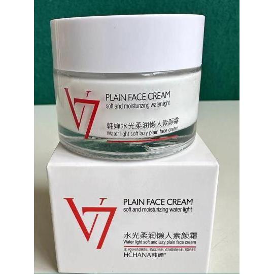 Han Chan v7 Creme Facial Simples Hidratante Preguiçoso Creme Facial Nu Maquiagem Hidratante Branqueador Corretivo Natura