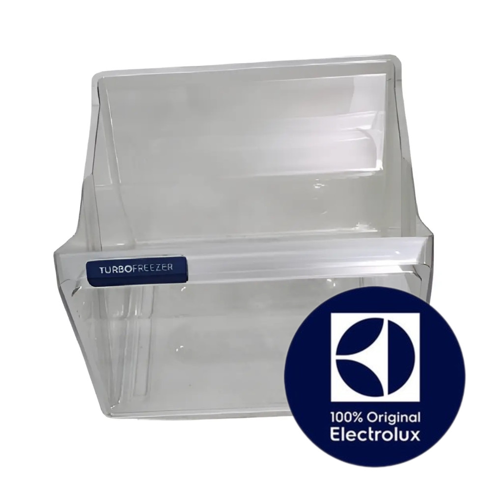 GAVETA INFERIOR DO FREEZER TURBOFREEZER REFRIGERADOR ELECTROLUX ORIGINAL - IQ8S - IQ8IS - IQ8IB
