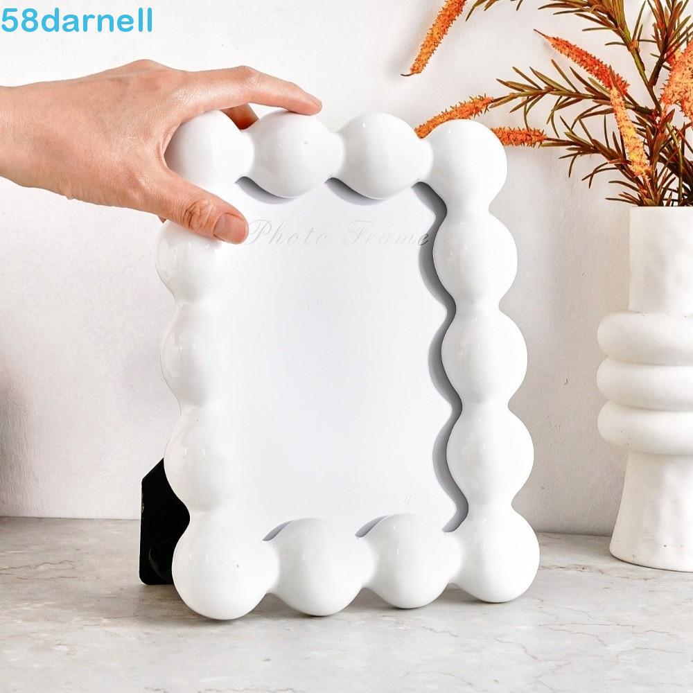 Moldura De Resina DARNELL , Borda De Bola Redonda Luxuosa De 8 Polegadas Exibição De Imagem Requintada Decorativa