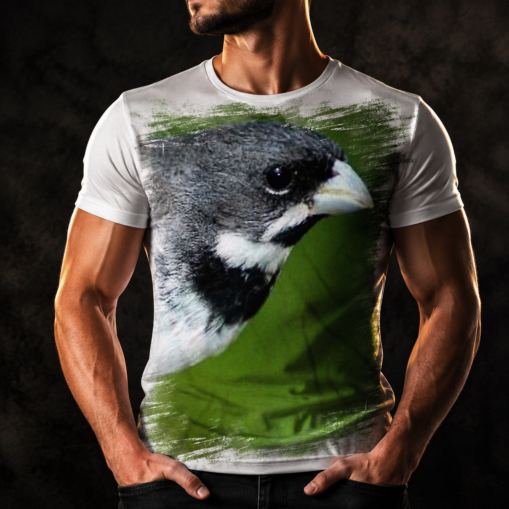 Camisa Camiseta Masculina Ave Pássaro Coleiro Tui Tui 3