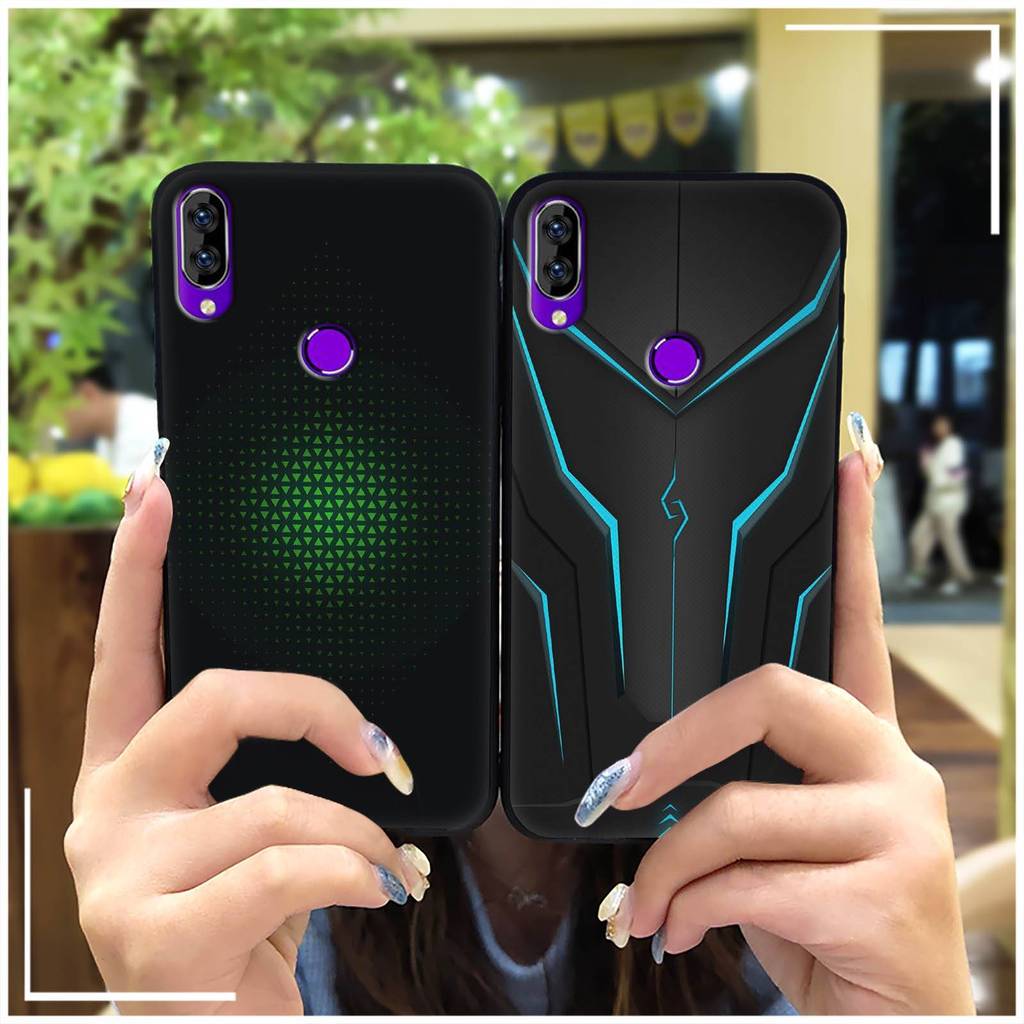 Capa Traseira Bolsa De Telefone Para Oukitel C16 Pro/C16 Durável Mecha Silicone Anti-Poeira Design De Moda À Prova De Ch