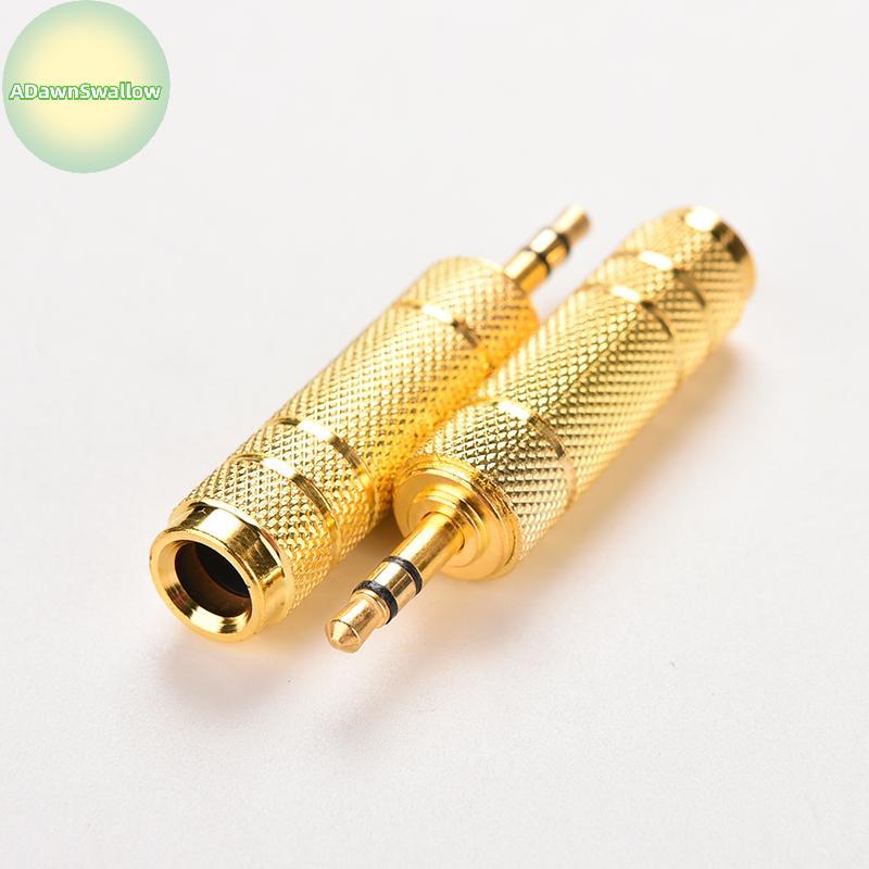 ADS Plugue Macho Estéreo De 3.5 Mm Para Conversor De Adaptador De Microfone De Áudio Ja Fêmea De 6.35 BR