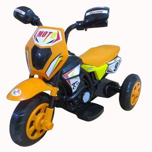 Moto Eletrica Infantil Cross Laranja Alta Performance Bateria Recarregavel Luzes LED