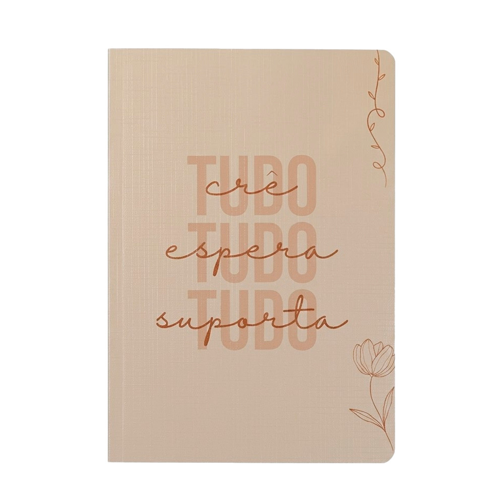Livro Bloco de Anotações Tudo Crê  | Capa Brochura