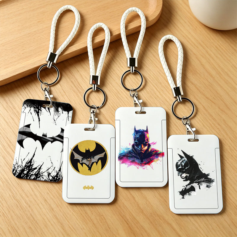 Estojo Para Cartão De Identificação DC Batman , Capa Protetora Durável Cartões De Refeição Escolar , Controle De Acesso