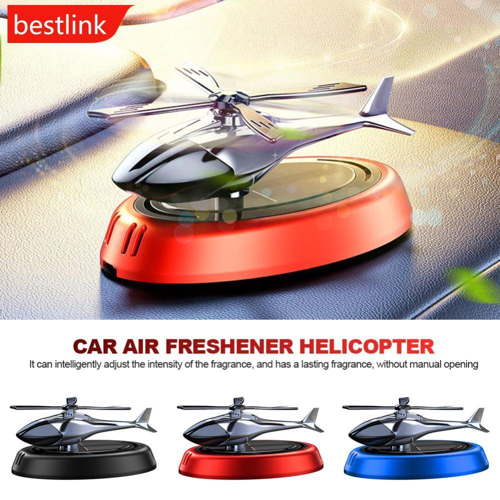 BESTLINK Solar Interior Do Carro Fragrância Helicóptero Ambientador Ornamentos Decoração Rotativa Difusor De Aroma D4N5