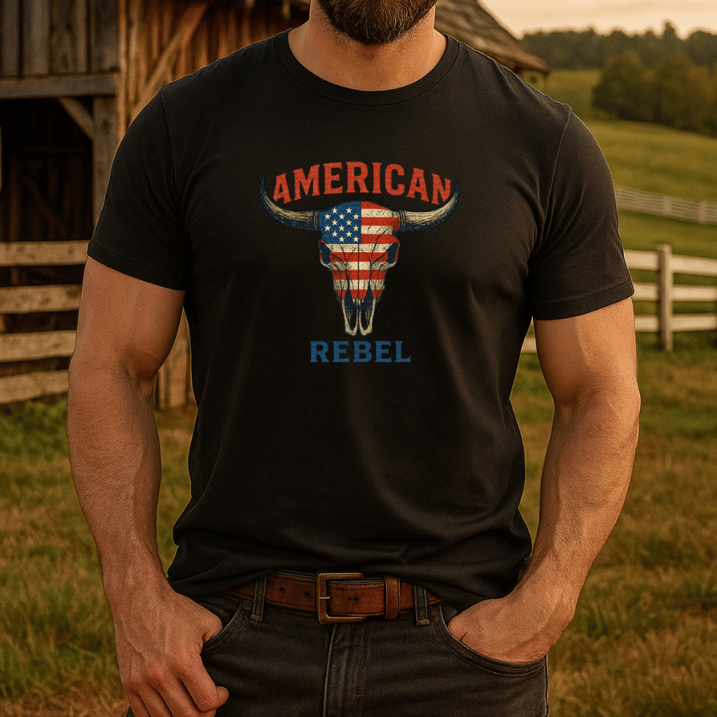Camisa Camiseta Masculina American EUA camiseta country masculina básica camisa algodão alta qualidade