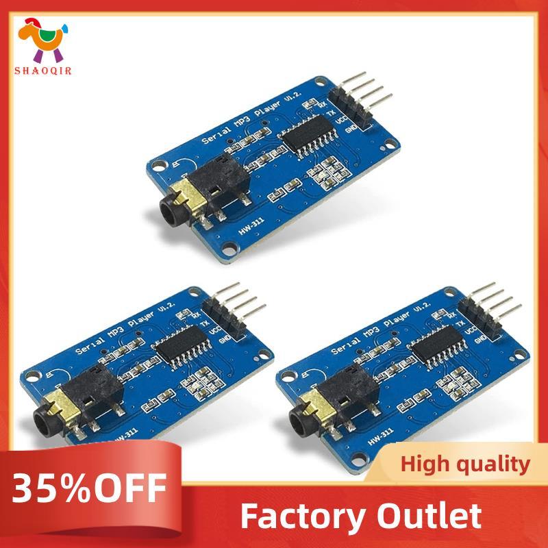 YX5300 UART Controle Serial MP3 Music Player Módulo Suporte MP3/WAV Micro-SD SDHC Card/AVR/ARM/PIC (3 Pcs)