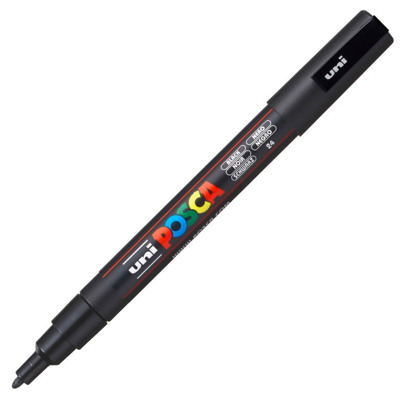 Caneta Posca PC-3M Preta Uni-Ball