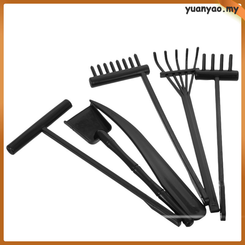 6 Pçs Jardim Zen Para Mesa Jardinagem Ancinho Meditação Kit De Areia Mini Ferramentas Implementar Ancinhos Em Miniatura 