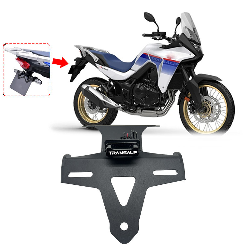 Adequado para Honda XL750 TRANSALP modificado cauda curta suporte da placa de licença ajustável suporte da placa de lice