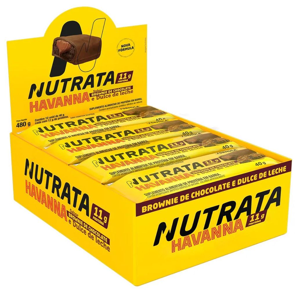 NUTRATA HAVANNA DL+BROWNIE 11G PROTEÍNA 40G 12UN