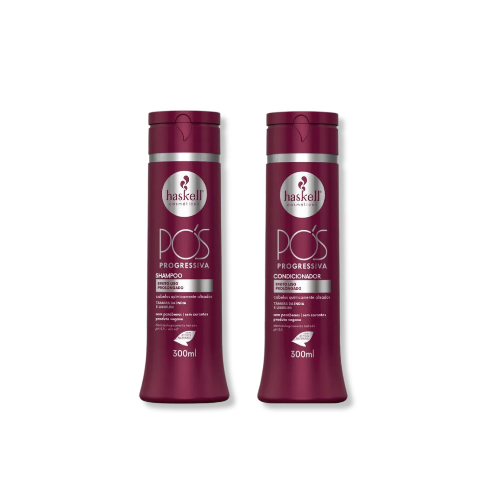 Haskell  Kit Pós -Progressiva - Shampoo 300ml + Condicionador 300ml