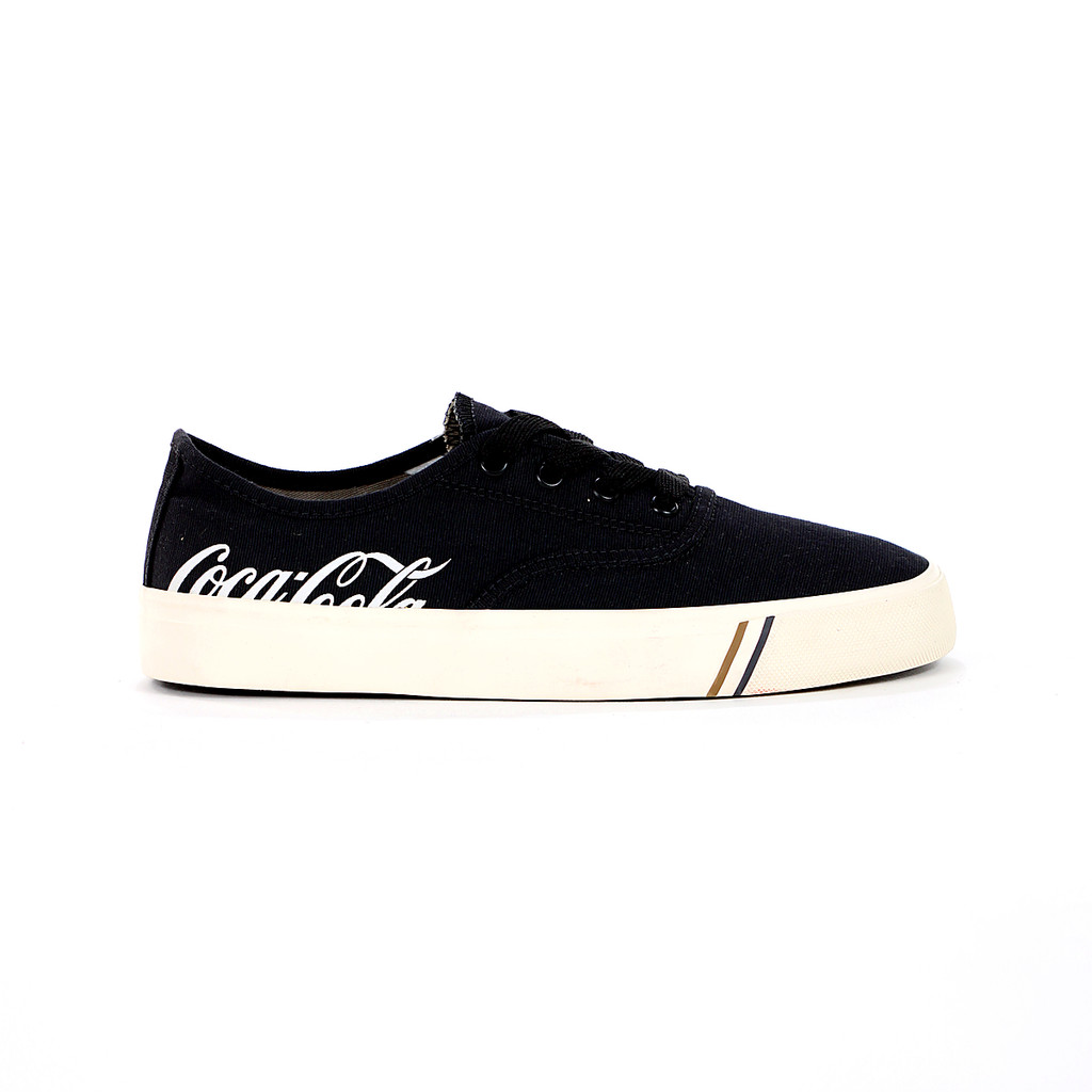 Tênis Coca Cola Kick Preto e Branco - Masculino